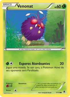 Venonat – Carta Pokémon TCG