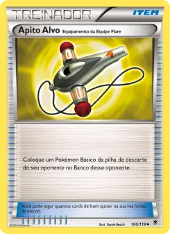 Apito Alvo – Equipamento da Equipe Flare – Carta Pokémon TCG