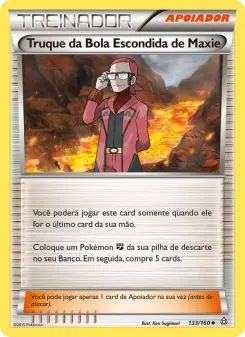 Truque da Bola Escondida de Maxie – Carta Pokémon TCG