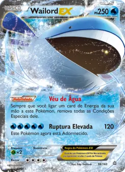 Wailord EX – Carta Pokémon TCG