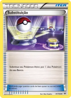 Substituição – Carta Pokémon TCG