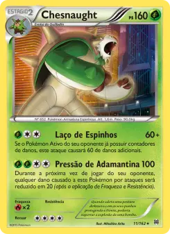 Chesnaught – Carta Pokémon TCG