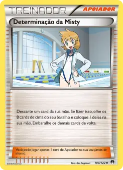 Determinação da Misty – Carta Pokémon TCG