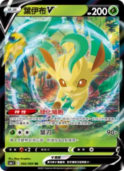 葉伊布V 002 Pokemon TCG Card