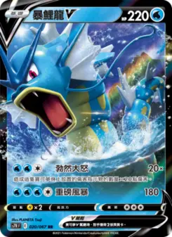 暴鯉龍V 020 Pokemon TCG Card