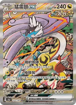 猛雷鼓ex 222 Pokemon TCG Card